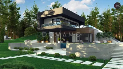 Строительство дома на склоне: фото и советы по планированию, дом на склоне  с цокольным этажом, дизайн домов на склоне | Houzz Россия