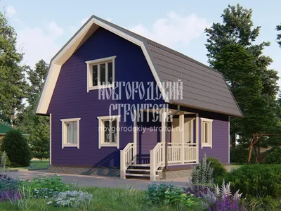 Проект: Дом 6 на 9 с ломаной крышей. 86,5 м2 – цена, характеристики,  комплектация