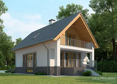 Проект дома из пеноблока 20-00 :: Интернет-магазин Plans.ru :: Готовые проекты  домов