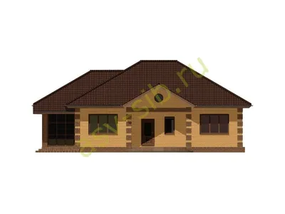 Проекты одноэтажных домов и коттеджей - цены, фото, планировки | Новый  Коттедж