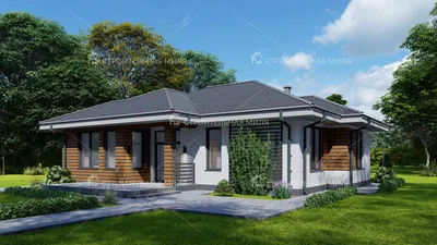 Проект одноэтажного дома 02-23 🏠 | СтройДизайн