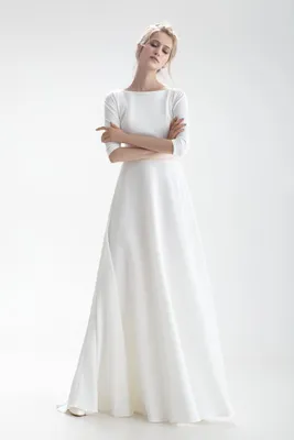 Простое платье для венчания Natalia Romanova Мариса — купить в Москве -  Свадебный ТЦ Вега