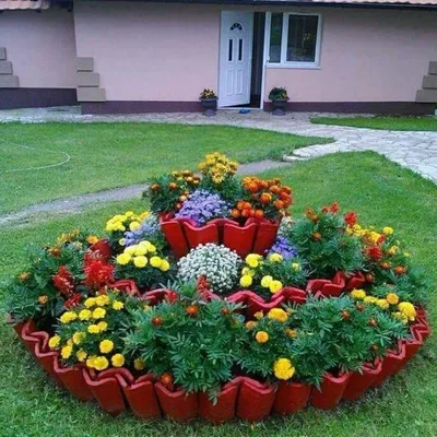 Основные виды клумб для дачного участка, фото – Rehouz