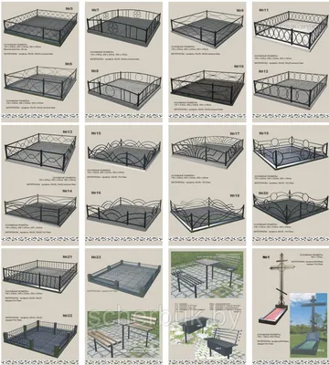 Ограды для могил в Минске