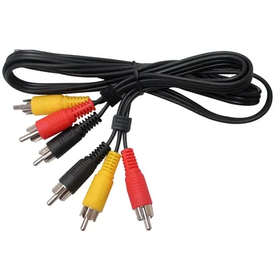 Купить 3RCA-3RCA кабель \"тюльпаны\" (1.5 м) по цене 420 ₽ в Москве