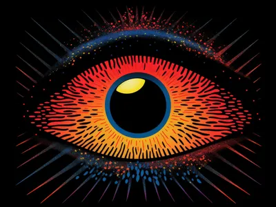 красочные психоделические пейзажи в стиле карикатур на обоях 70-х хиппи  облака радуют солнечные горы фон Иллюстрация штока - иллюстрации  насчитывающей мозаика, крышка: 268870528