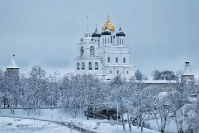 Pskov discovery tour, winter aerial video - YouTube