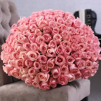 Купить « 101 Пудровая роза» в Курске - «Лепесток»