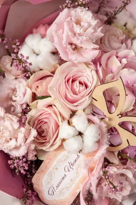 Пудровые розы - купить в СПБ с доставкой в Kraft Flowers