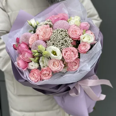 Пудровая роза — Купить букет с доставкой по Москве