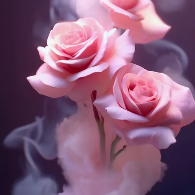 Букет «Пудровые французские розы с эвкалиптом» - заказать и купить за 3 660  ₽ с доставкой в Санкт-Петербурге - партнер «Mania Fiori»
