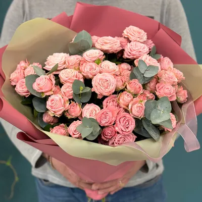 Пудра: розовые пионы и розы Морнинг Дью по цене 12797 ₽ - купить в  RoseMarkt с доставкой по Санкт-Петербургу
