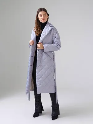 Пальто весеннее женское / пуховик женский на весну стёганый длинный / с  поясом / пальто Snow Season 51032185 купить в интернет-магазине Wildberries