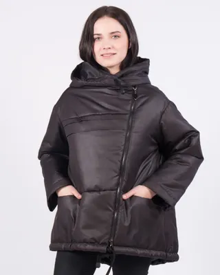 Модная черная женская куртка оверсайз на весну - купить в интернет-магазине  МОДА 365