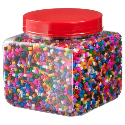 PYSSLA Beads, mixed colors assorted colors, 1 lb 5 oz - IKEA