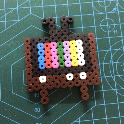 Pikachu made from Pyssla beads by yolei-s on DeviantArt