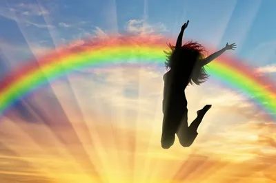 Картинка счастье радуга (41 фото) » Юмор, позитив и много смешных картинок