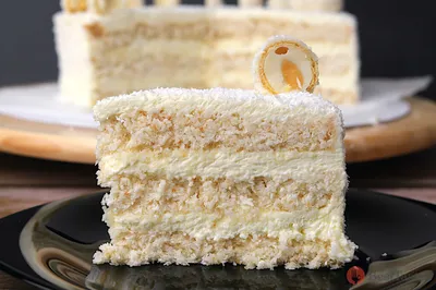 White Chocolate Coconut Raffaello Layer Cake – Butter Baking