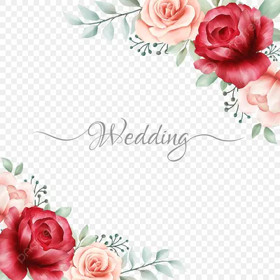 Рамка для свадьбы с цветками акварели Иллюстрация штока - иллюстрации  насчитывающей приветствие, ботаническую: 151445976
