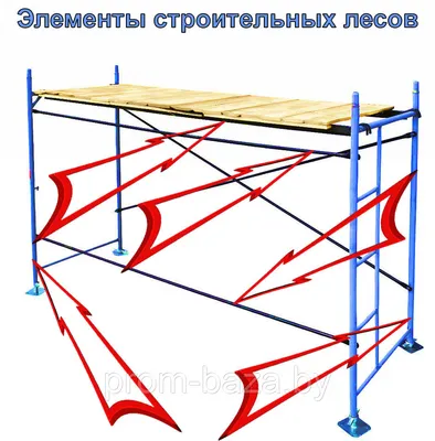 Рамные строительные леса облегченные комплект секция 2 х 3, риштовка  (ID#1318711261), цена: 2550 ₴, купить на Prom.ua
