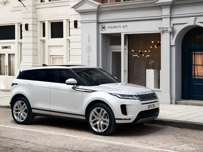Обои на рабочий стол автомобили Range Rover Evoque R-Dynamic (Yulong White)  - 2019