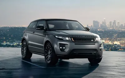 Обои на рабочий стол Черный Range Rover на фоне скал, обои для рабочего  стола, скачать обои, обои бесплатно