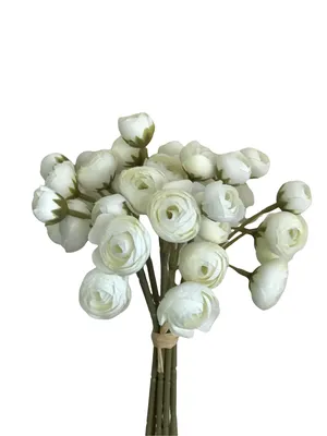 Silk Ranunculus Butterfly Flower | White | Elements By Tracey