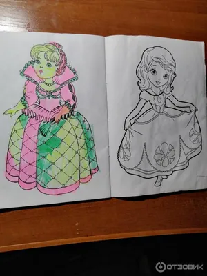 Отзыв о Детская раскраска \"Маленькие принцессы. Любимая раскраска девочек\"  - издательство Книжный дом | Отличная раскраска для маленьких принцесс 6-7  лет