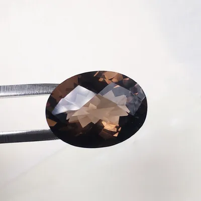 Дымчатый кварц (раухтопаз), огранка 25х18х12 мм (26,45 ct), цена - 9400 руб