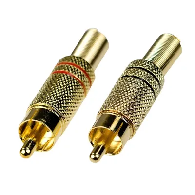 Разъем RCA гнездо + клеммник 2pin быстрозажимной | купить в розницу и оптом