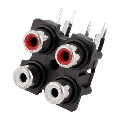 Panel Mount Stereo Audio Video Jack AV Socket 4 Position RCA Female  Connector | eBay