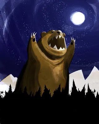 Разъяренный медведь: скачать в формате jpg