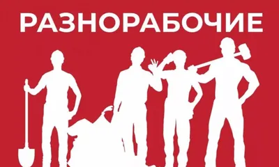 Разнорабочие или рабочие бригады 2-4 чел