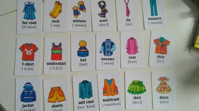 Иллюстрация 3 из 8 для Одежда и обувь. Учим английские слова. Развивающие  карточки | Лабиринт - книги.