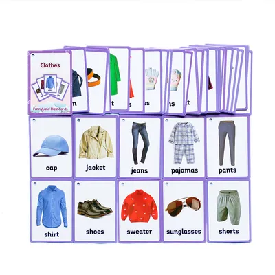 Купить Развивающие карточки для детей Небольшой до уровня одежда и  аксессуары английской классификации флэш карты набор 35 листов Other  Clothes в интернет-магазине с Таобао (Taobao) из Китая, низкие цены |  Nazya.com