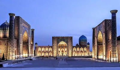 Узбекская архитектура в Регистане Самарканде: фотографии в хорошем качестве