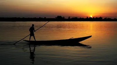 Картинка Реки Нигер на фоне природы