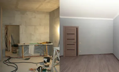 Ремонта квартиры до и после: 1 комната, от СК Новая Москва
