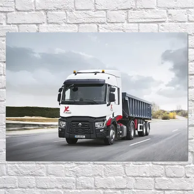 Купить масштабную модель грузовика Renault T460 c полуприцепом Houtch 55  ANS 2020, масштаб 1:43 (Eligor)