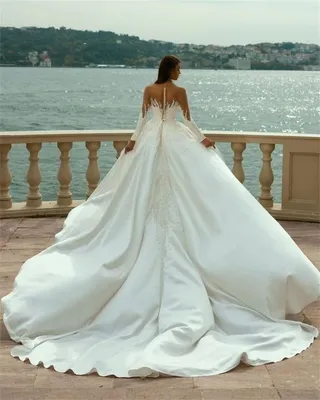 Свадебное платье SV112 с рукавами-фонариками Ретро