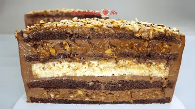 Шоколадный торт \"Сникерс\" с арахисом и карамелью | LoveCookingRu | Дзен