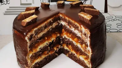 Невероятно Вкусный Торт \"Сникерс\" - YouTube