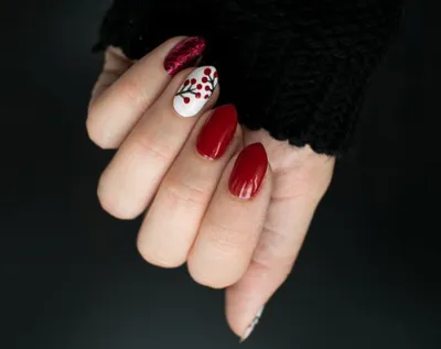 Рябина на ногтях: 16 прекрасных идей для милых дам | Ногти, Маникюр,  Нейл-арт
