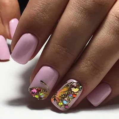Наклейки на ногти бабочки 3D дизайн ногтей цветы очарование для ногтей  элегантный розовый синий клей слайдеры Наклейки Маникюр DIY украшения |  AliExpress