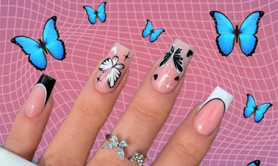 Подгонянный в Китае простой дизайн ногтей с бабочкой Производители,  Поставщики, Фабрика - Оптовая торговля Дешевый Простой дизайн ногтей с  бабочкой - Starky Beauty