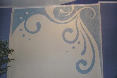 Рисунки жидкими обоями на стенах, как наносить рисунок | ДОМДОМ