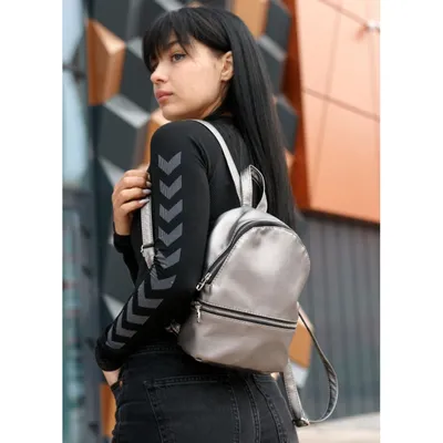 Черный кожаный рюкзак для девушки купить по цене 2 500 руб. в  интернет-магазине рюкзаков и сумок Vseryukzaki.ru-Москва