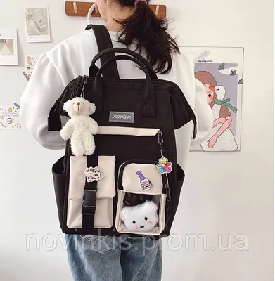 School Bag Female Junior High School Student 4-Pcs Elementary School  Student Cute Girl Child Large Capacity Backpack купить недорого — выгодные  цены, бесплатная доставка, реальные отзывы с фото — Joom