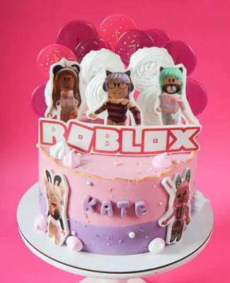 Картинка для торта \"Roblox (Роблокс)\" - PT100804 печать на сахарной пищевой  бумаге