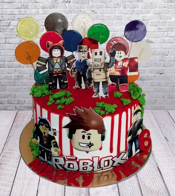 Вафельная картинка Roblox на торт ᐈ Купить в Киеве | ZaPodarkom